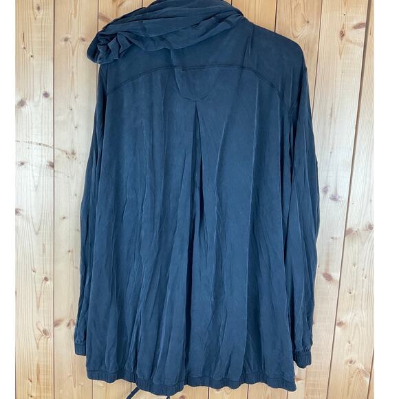 Lululemon Women's Open Hooded Cardigan/Wrap, Black - Size 10 - Picture 5 of 6